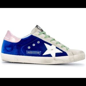 GOLDEN GOOSE SUPER STAR SNEAKERS BLUE SIZE 37 BNIB